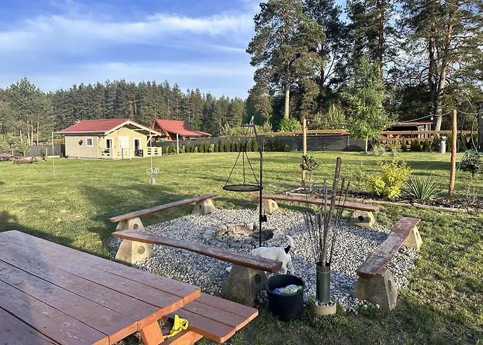 Wczasy Pod Sosnami Z Kominkiem Prázdninový dům *